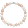 Rhodium Over Sterling Silver Multi-color Freshwater Pearl
Necklace/Bracelet/Earring Set