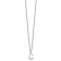 Rhodium Over Sterling Silver Cutout Letter C Initial Necklace