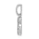 Rhodium Over 14k White Gold Diamond Om Symbol Pendant
