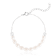 5-5.5mm White Cultured Freshwater Pearl Silver  Bracelet