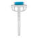 8x6mm Emerald Cut Blue Topaz 1/5 ctw Diamond Rhodium Over Sterling
Silver Halo Ring