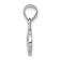 Rhodium Over 14k White Gold Diamond-Cut and Textured Sand Dollar Pendant