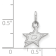 Rhodium Over Sterling Silver NHL LogoArt Dallas Stars Extra Small Pendant