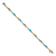 14k Yellow and White Gold with Rhodium Over 14k Yellow Gold Blue Topaz
and Diamond Infinity Bracelet