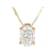 Lab-Grown Diamond Oval Solitaire Pendant In 14K Gold Over Sterling
Silver 0.50ctw