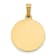 14K Yellow Gold Polished and Satin St Gerard Medal Hollow Pendant
