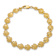 14k Yellow Gold Textured Scallop Shell Link Bracelet