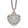 Sterling Silver Antiqued with 14K Accent Diamond Vintage Necklace