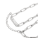 White Cubic Zirconia Platineve® Paperclip Necklace 1.24ctw