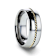 GOLDWYN Braided 14k Gold Inlay Domed Tungsten Ring 8mm