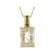 Golden Rutilated Quartz And Smoky Quartz Pendant Necklace In 18K Gold
Over Sterling Silver