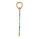 14k Yellow Gold Polished and Textured Anchor and Rope Charm