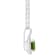 7mm Round Peridot 1/7 ctw Diamond Rhodium Over Sterling Silver Halo
Pendant with Chain