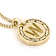 Cardano Initial W Pendant Necklace In 18K Gold Over Bronze