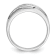 Rhodium Over 14K White Gold Lab Grown Diamond Men's Band
