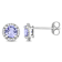 Tanzanite 10K White Gold Earrings 1.15ctw