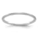 Rhodium Over 10K White Gold 1.2mm Half Round Satin Stackable Expressions Band