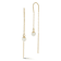 Bellissima Gold 14K Yellow Gold Freshwater Pearl Dangle Threader Earrings