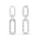 Rhodium Over Sterling Silver Lab Grown Diamond VS Drop Earrings