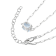Light Blue Lab Created Spinel Rhodium Over Sterling Silver Paperclip
Necklace 2.12ctw