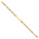 10k Yellow Gold Figaro Link ID Bracelet