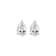 Pear Shape Moissanite Platineve Stud Earrings 1.90ctw DEW