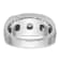 Rhodium Over 10K White Gold with Black Rhodium Men's Polished and Satin
A Diamond Ring 1.01ctw