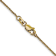 14k Yellow Gold 1mm Solid Diamond Cut Wheat Chain 18"