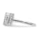 Rhodium Over 14K White Gold Lab Grown Diamond VS/SI GH, Initial M
Adjustable Ring