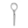 Sterling Silver Polished Block Initial -V- Pendant