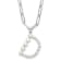 Rhodium Over Sterling Silver 3-5.5mm Freshwater Cultured Pearl LETTER D
18-inch Necklace