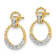 14K Yellow Gold Lab Grown Diamond SI1/SI2, G H I, Dangle Post Earrings