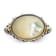 Sterling Silver Antiqued with 14K Accent Floral Oval Mother Of Pearl Ring