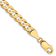 14k Yellow Gold 5.25mm Open Concave Curb Link Bracelet