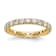 14K Yellow Gold Lab Grown Diamond SI+, H+, Eternity Band