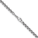 Rhodium Over Sterling Silver 4.0mm Box 20 Inch Chain
