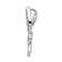 Rhodium Over 14k White Gold Diamond Dragonfly chain slide