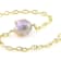 Pink Freshwater Pearl Station Bracelet In 18K Gold Over Sterling Silver