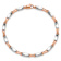 14k White Gold and 14k Rose Gold 3.4mm Polished Fancy Link Bracelet