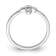 Sterling Silver Polished and Satin Cubic Zirconia Cross Children's Ring