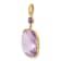 14K Yellow Gold Pink Amethyst Pendant