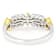 Lab-Grown Diamond Two-Tone Band Ring In 14K Gold Over Sterling Silver 0.75ctw