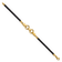 14k Yellow Gold Polished Fancy Link Leather Bracelet
