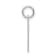 Rhodium Over Sterling Silver Fancy Script Letter C Initial Charm
