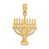 14k Two-tone Gold Menorah Pendant