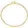 Cardano Link Chain Bracelet In 18K Gold Over Bronze