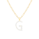 Letter G Initial Cultured Freshwater Pearl 18K Gold Over Sterling Silver
Pendant With  18" Chain