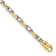 10k Yellow Gold and 10k White Gold 3.5mm Fancy Link Bracelet