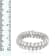 7-8mm White Cultured Freshwater Pearl Silver  Bracelet