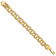 14k Yellow Gold 8mm Triple Link Charm Bracelet